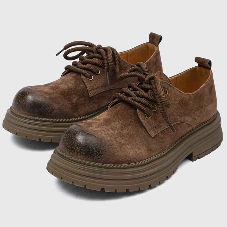 [Copy]Men's solid color platform casual versatile sneakers