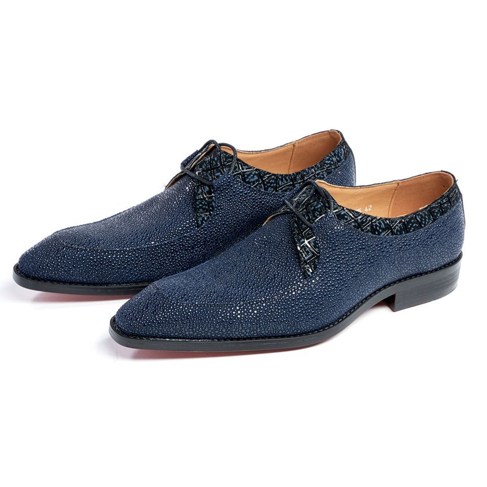 [Copy]Men's Pointed Toe Colorful Lace-up Fashion Derby Shoes
