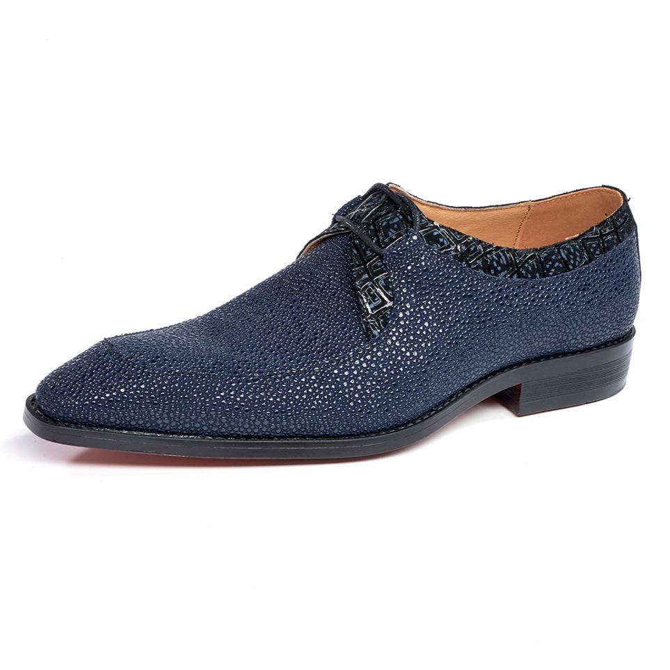 [Copy]Men's Pointed Toe Colorful Lace-up Fashion Derby Shoes