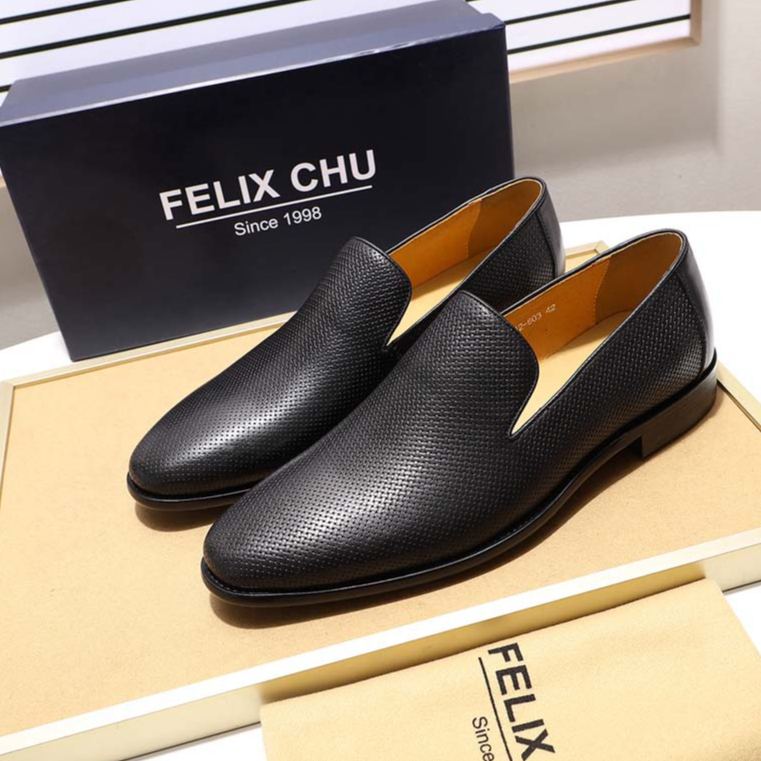 [Copy]Men's Textured Pointed Toe Lace-up Derby Shoes