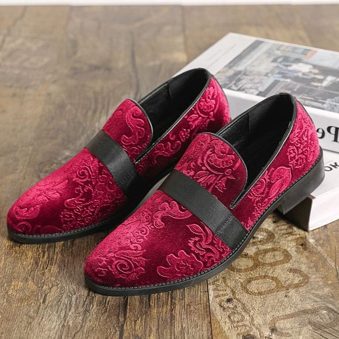 [Copy]Men's shiny leather loafers with metal horsebit