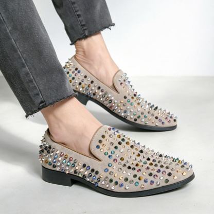 [Copy]Summer breathable men's metal buckle loafers driving shoes