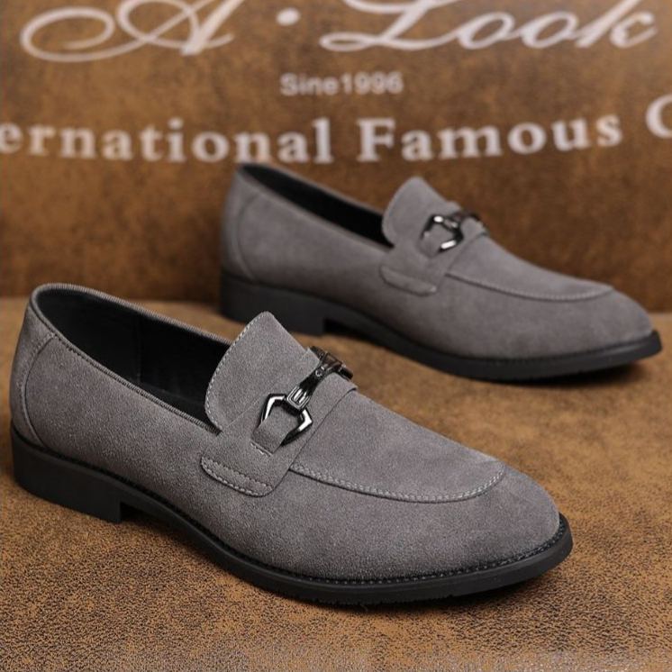 [Copy]Men's red and black embossed Oxford shoes