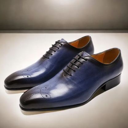 GUYSTEP™Men's simple and stylish genuine leather pointed toe oxford shoes