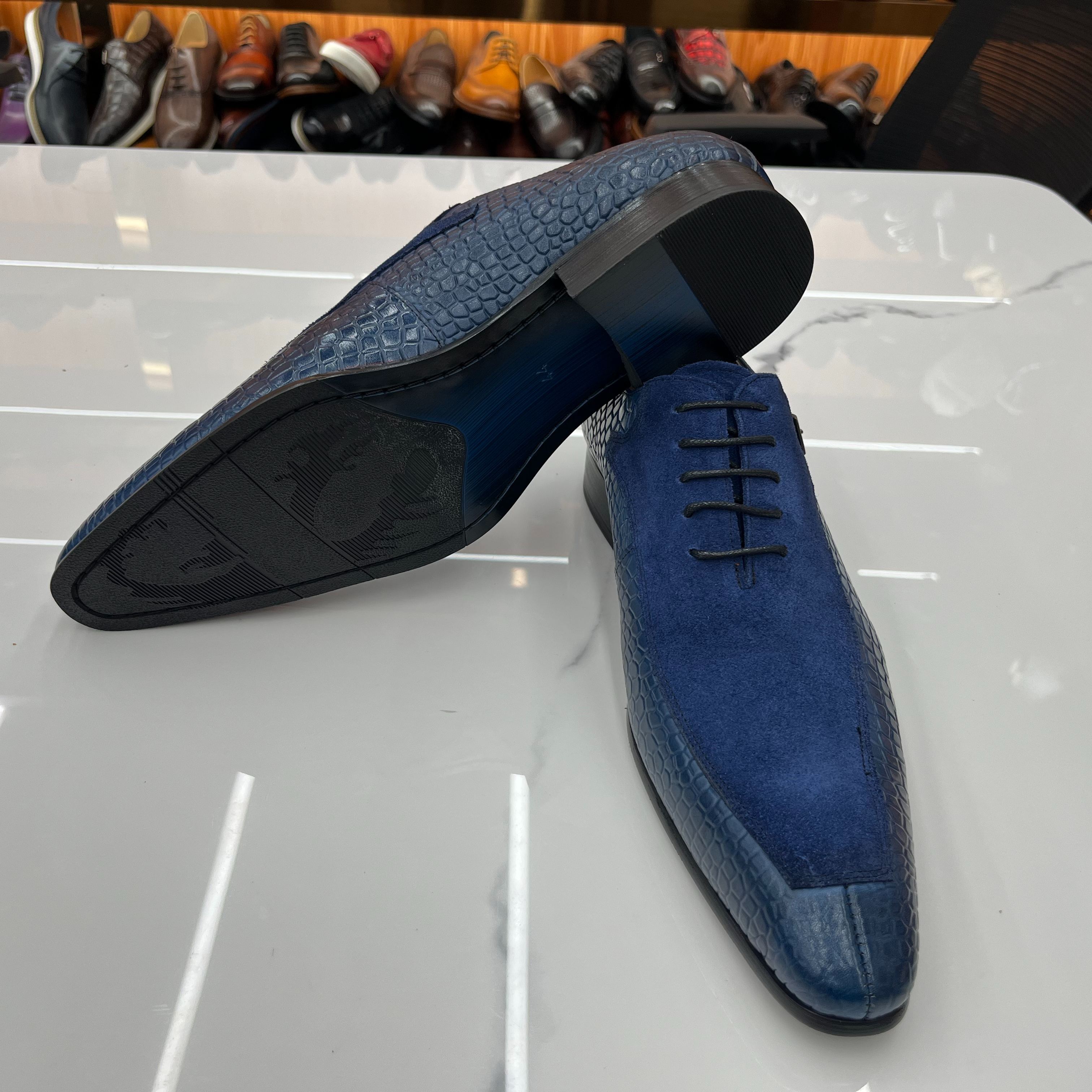 [Copy]Luxury Yellow Textured Leather Monk Strap Oxfords Men's Formal Dress Shoes
