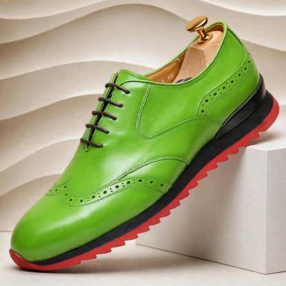 Men’s Premium Cowhide Leather Casual Sneakers – Multiple Colors