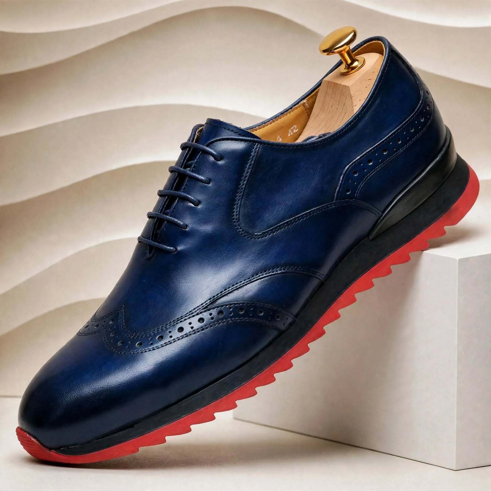 Men’s Premium Cowhide Leather Casual Sneakers – Multiple Colors