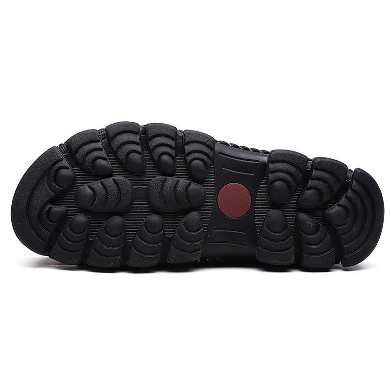 Cow Split Leather Men Boots Comfortable Boots Men Footwear Rubber Ankle Boots Men's Shoes