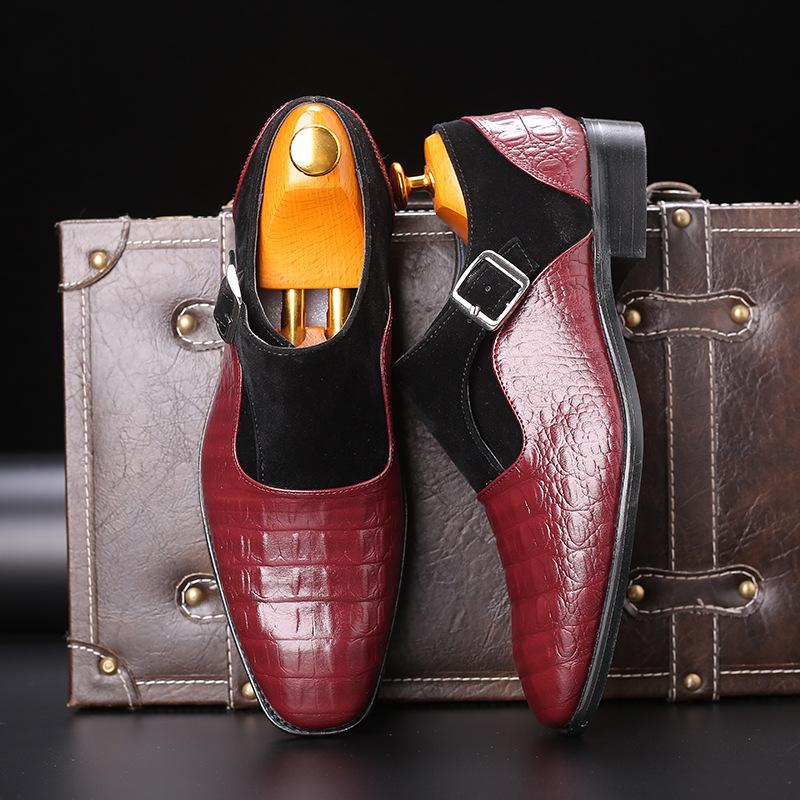 Fashion Crocordile Leather Men Business Shoes