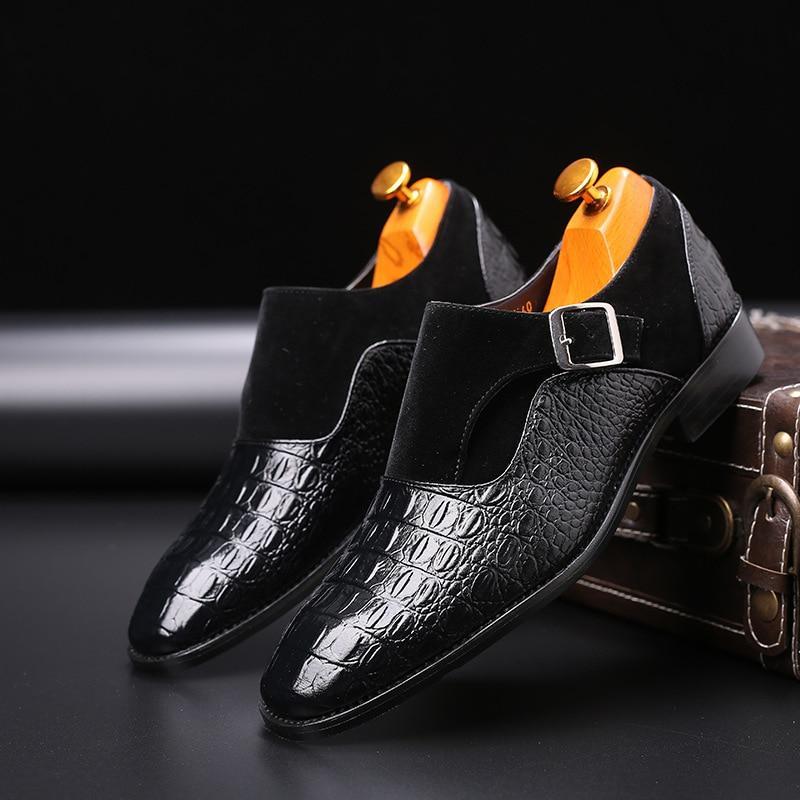 Fashion Crocordile Leather Men Business Shoes
