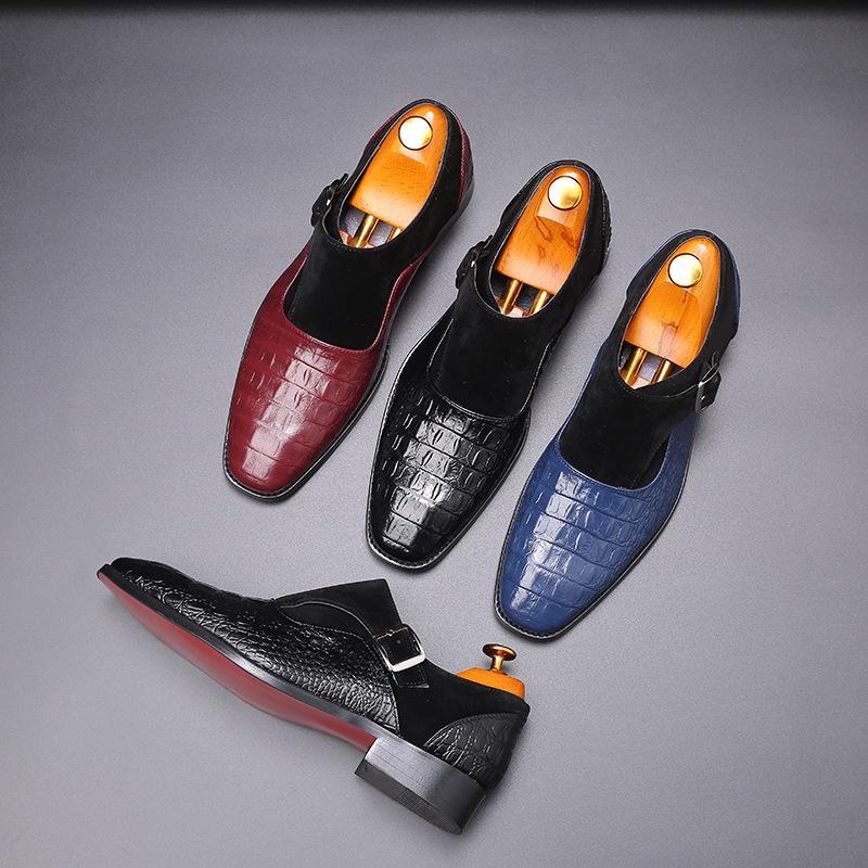 Fashion Crocordile Leather Men Business Shoes