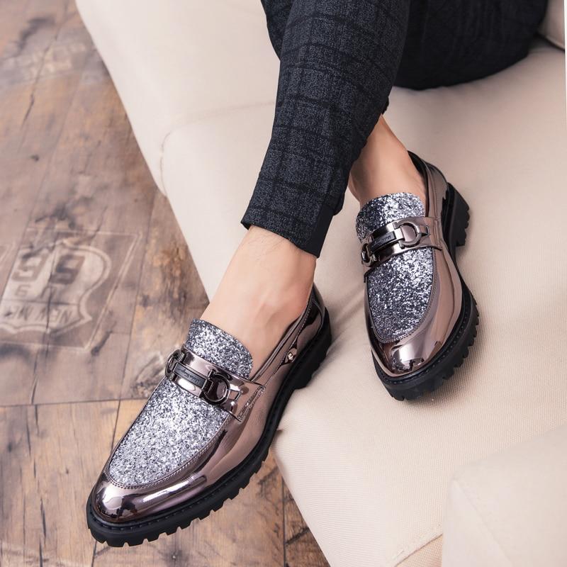 Luxury Business Men Dress Shoes Thick Bottom Leather