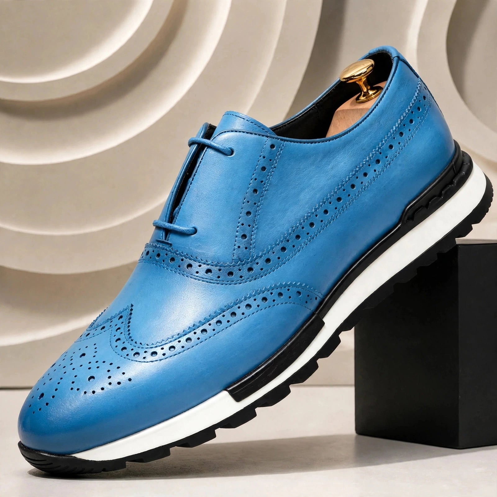 Men’s Premium Cowhide Leather Casual Sneakers – Multiple Colors