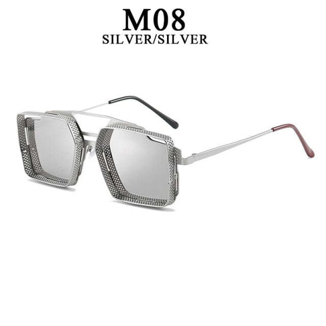 Vintage Square Polycarbonate UV400 Sunglasses