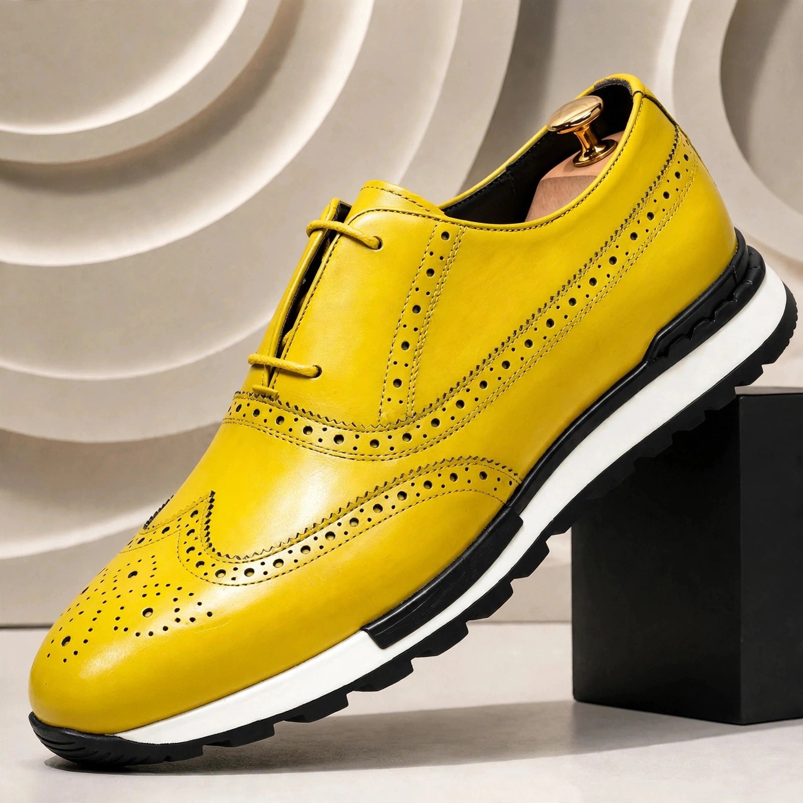 Men’s Premium Cowhide Leather Casual Sneakers – Multiple Colors