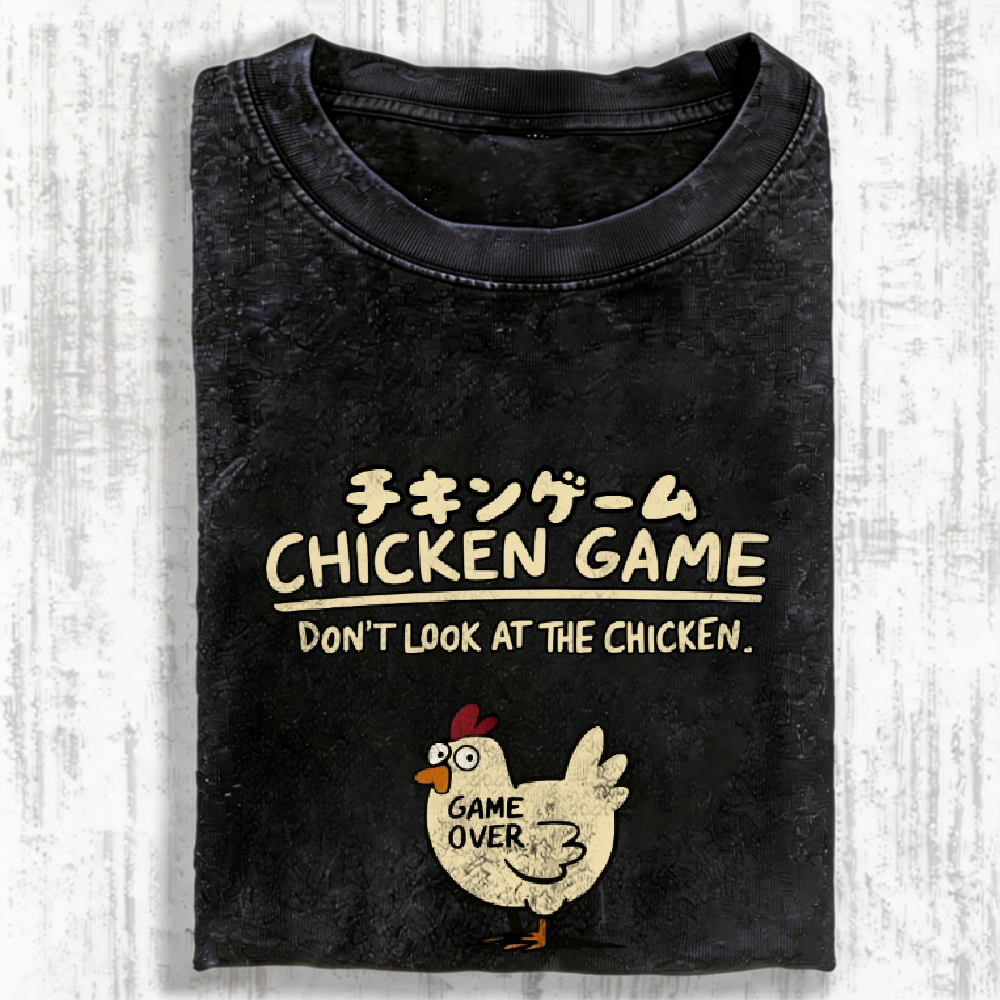 Chicken Game Vintage Washed T-shirt