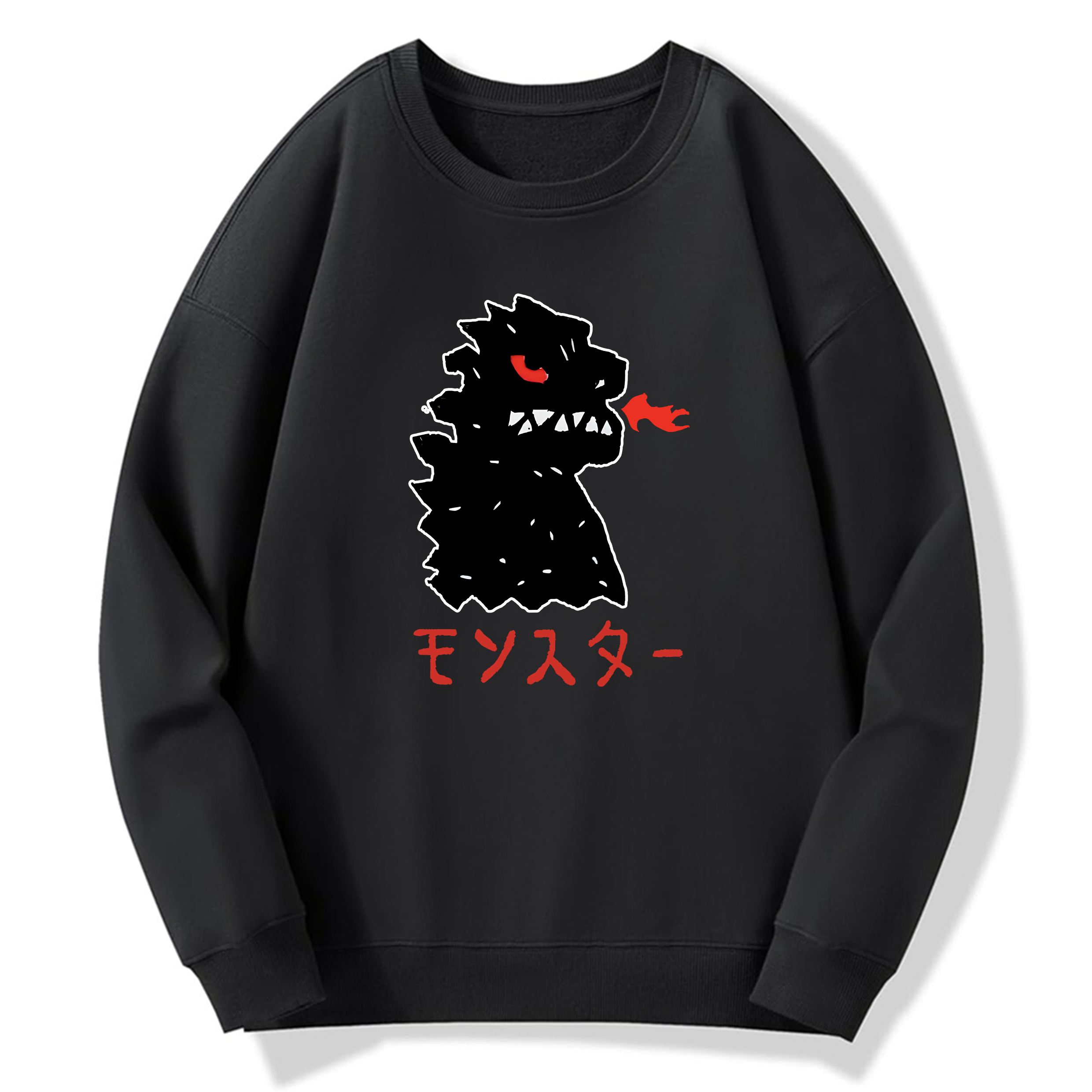 Monster Cotton Pullover Sweatshirt