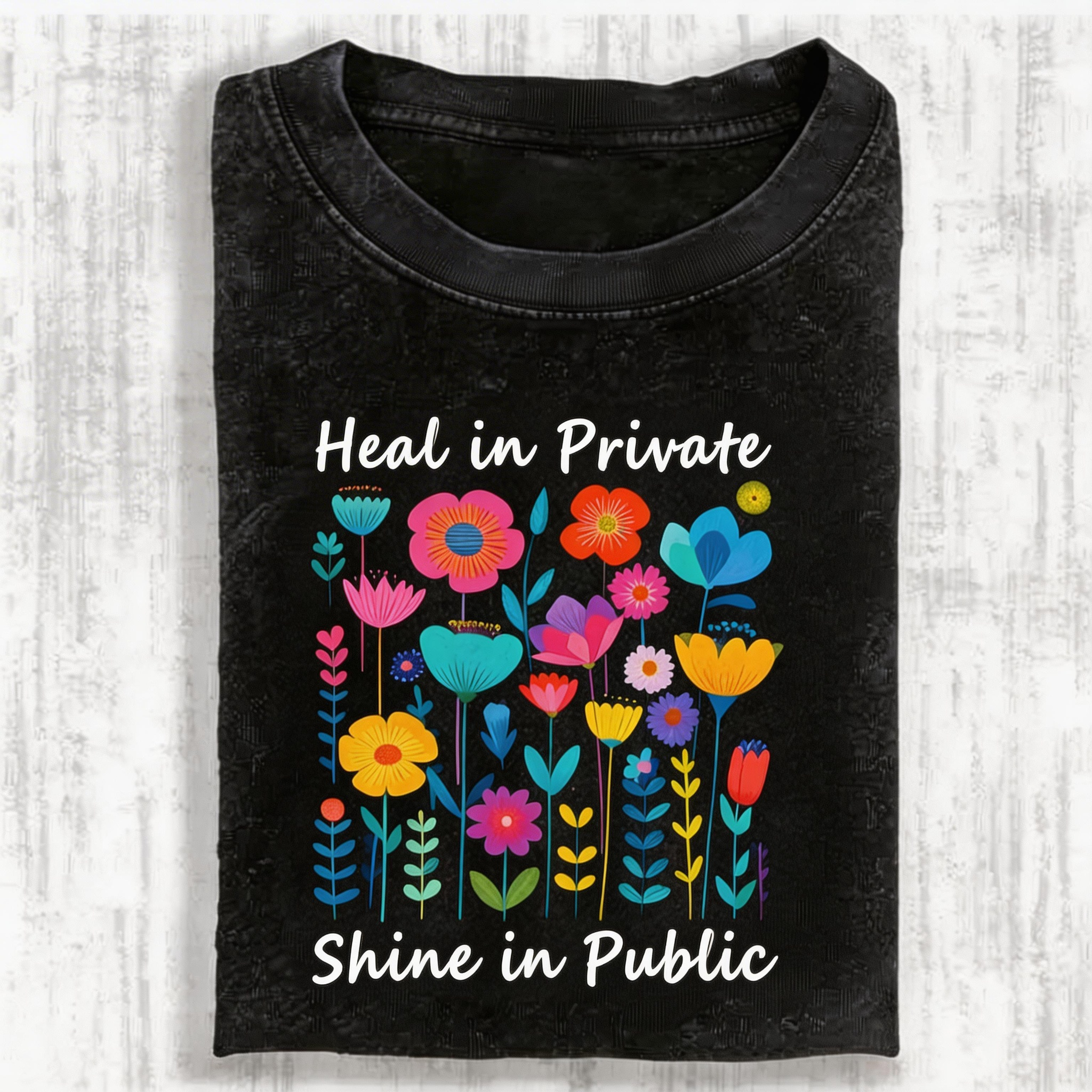 Wildflower Growth Vintage Washed T-shirt