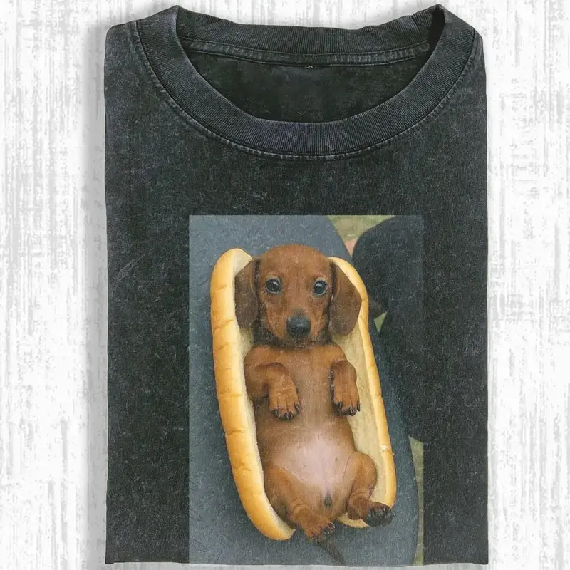 REAL HOT DOG Vintage Washed T-shirt