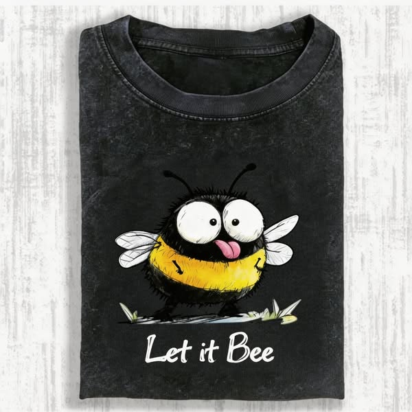 Let It Bee Vintage Washed T-shirt