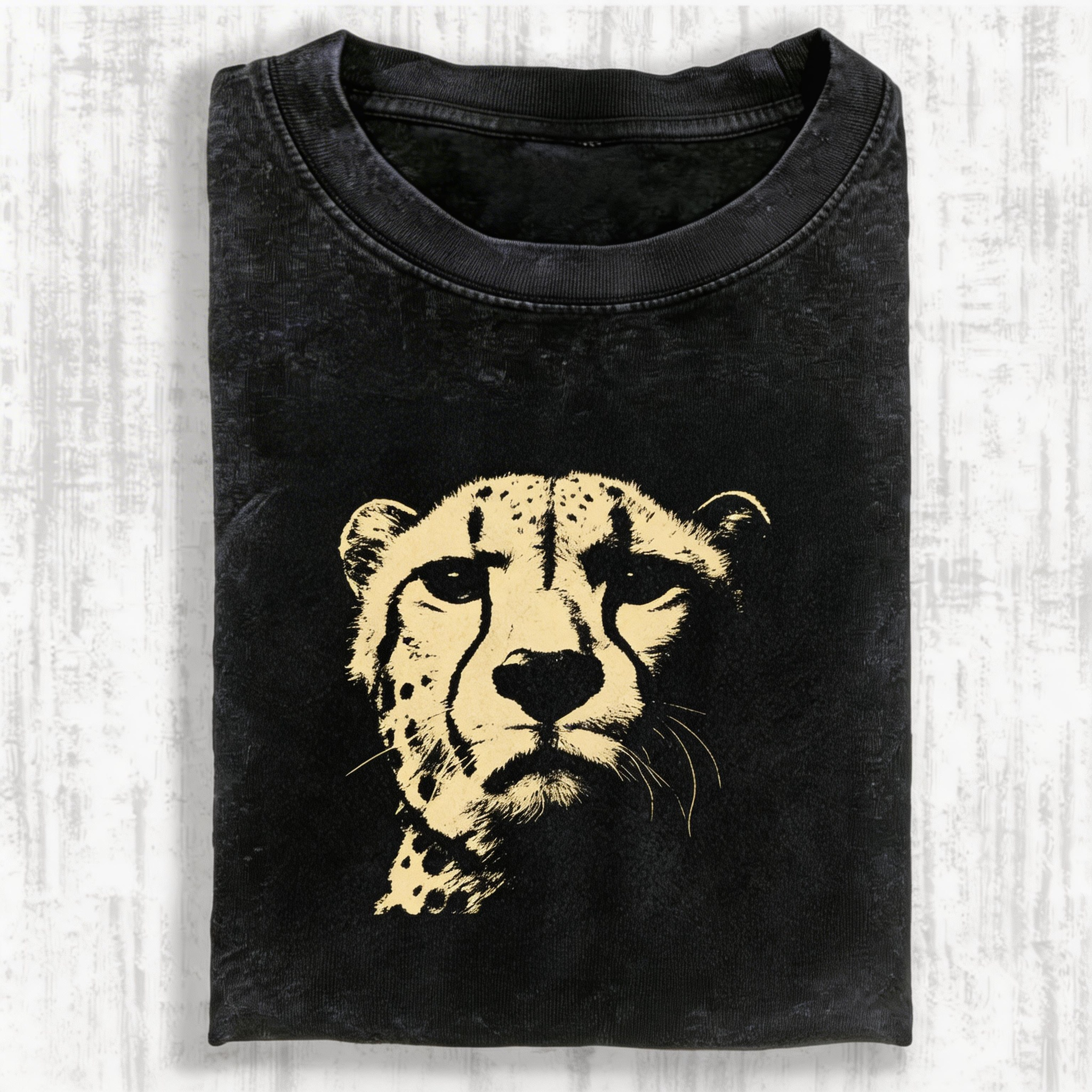Cheetah Graphic Vintage Washed T-shirt