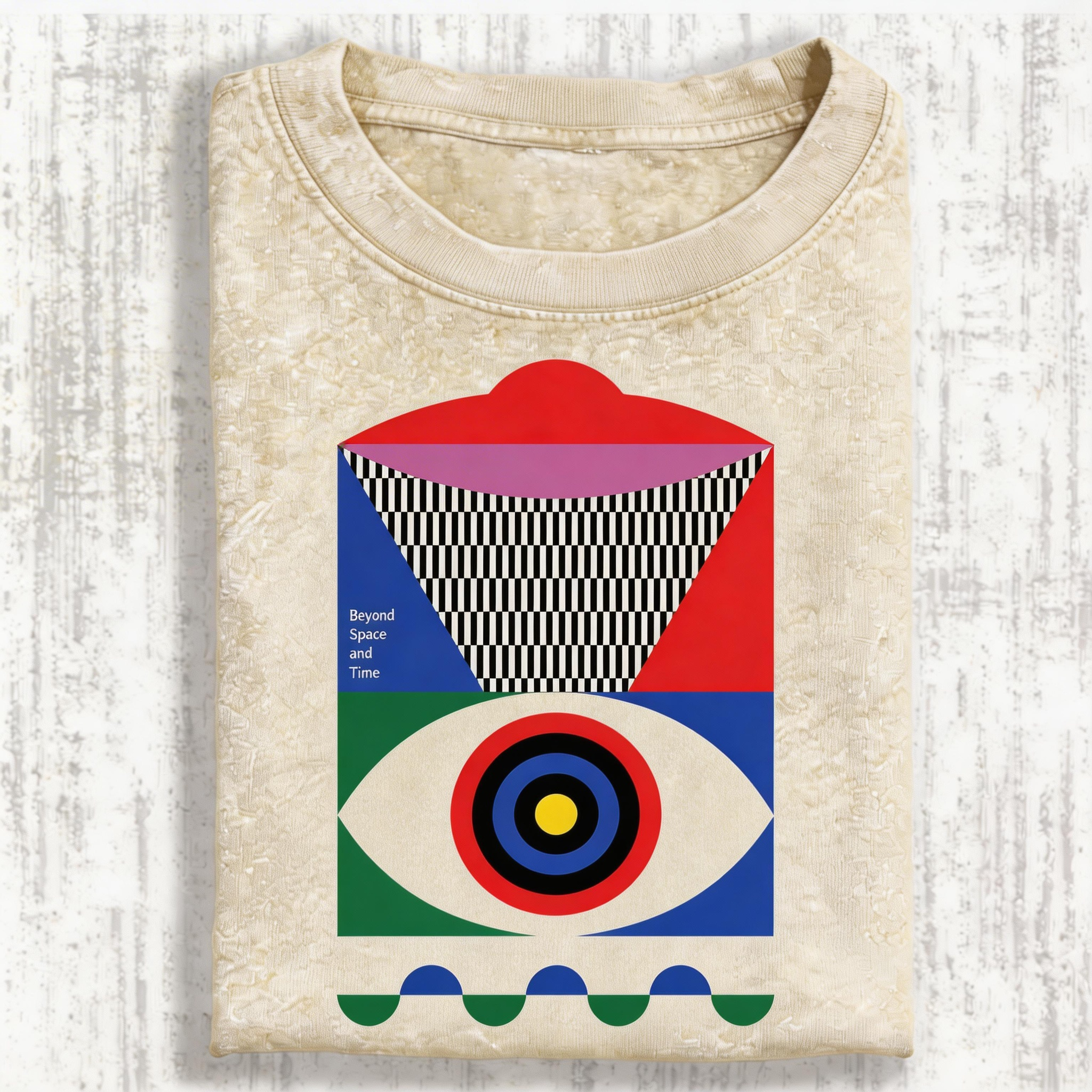 Abstract Minimalist Eye Vintage Washed T-shirt