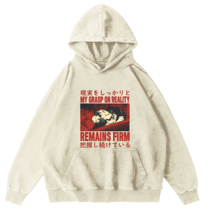 Retro Mouse Japanese Style Vintage Distressed Hoodie-Zazasy