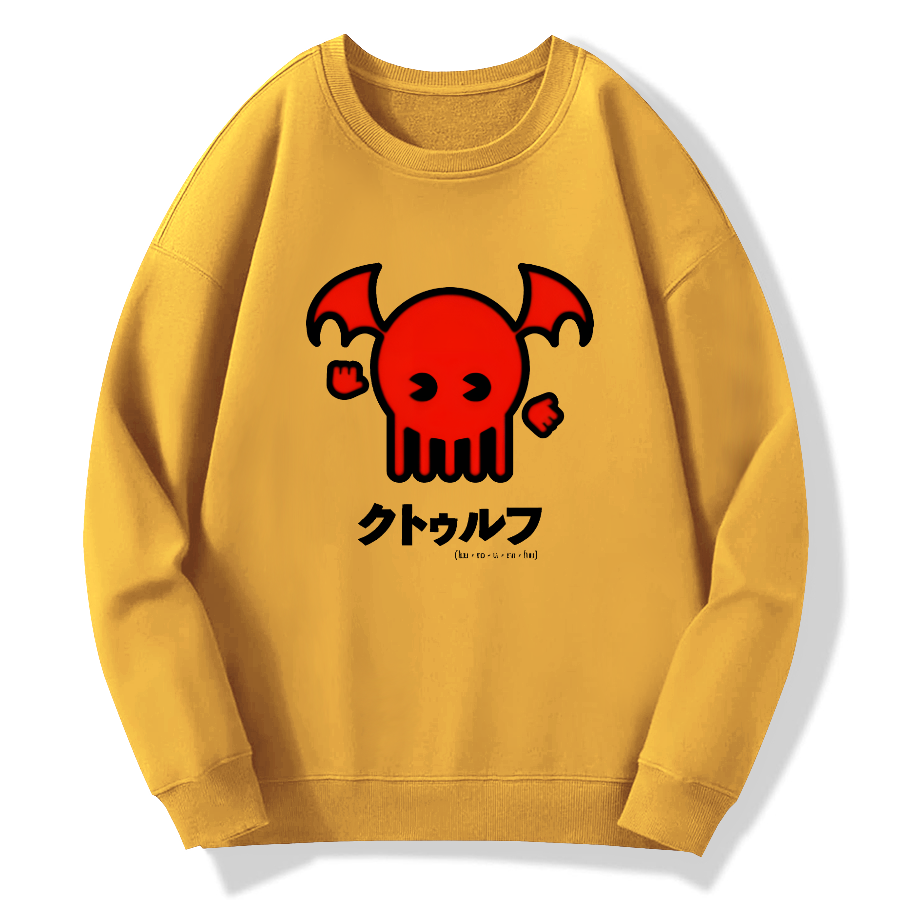 Japanese cartoon pattern Cotton Pullover Sweatshirt