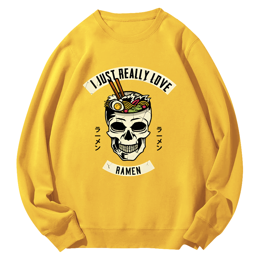 I like Sushi Round Neck Sweatshirt-Zazasy