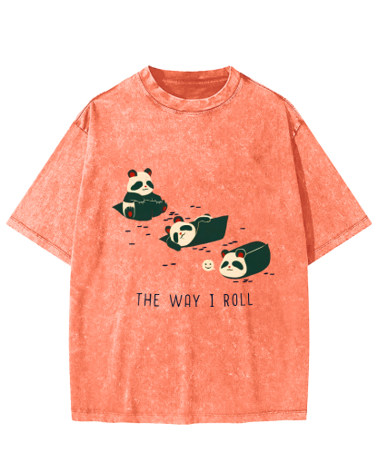 The Way I Roll Vintage Washed T-shirt-Zazasy