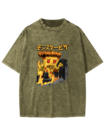 Japanese Personalized Abstract Patterns Vintage Distressed T-shirt-Zazasy