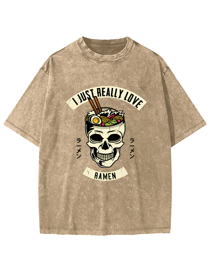 I like Sushi Vintage Washed T-shirt-Zazasy