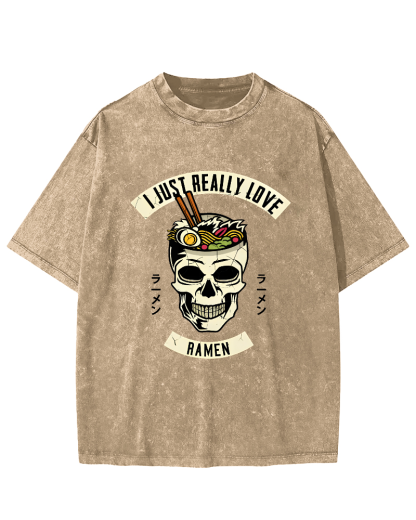 I like Sushi Vintage Washed T-shirt-Zazasy