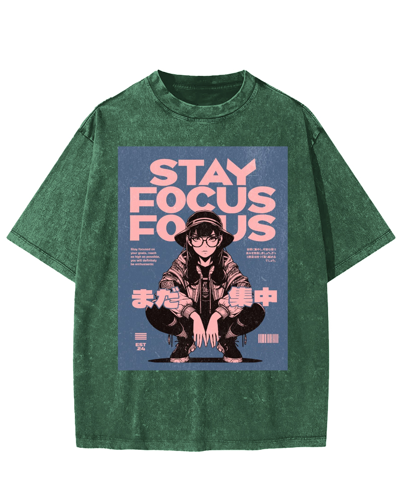Stay Focus Vintage Washed T-shirt