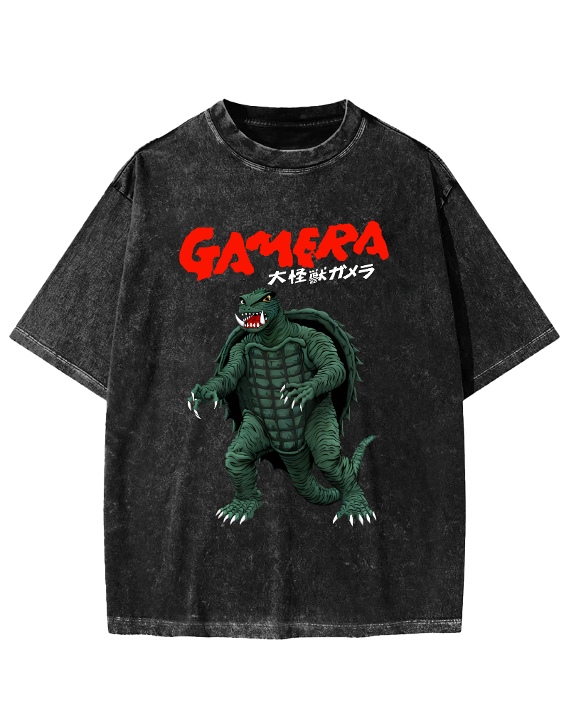 Big Monster Japanese Style Vintage Washed T-shirt