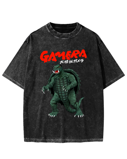 Big Monster Japanese Style Vintage Washed T-shirt