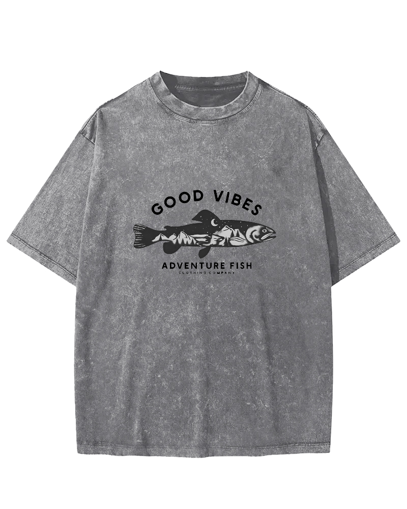Salmon Japanese style Vintage Distressed T-shirt-Zazasy