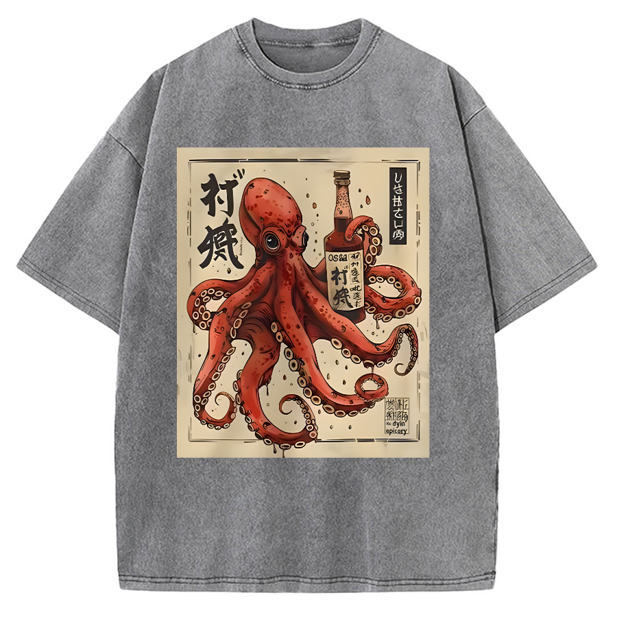 Osaka Saké Octopus Vintage Washed T-shirt