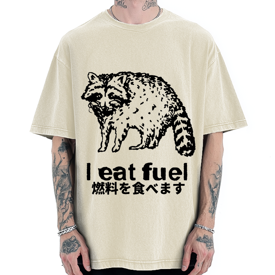 Eat Fuel Raccoon Vintage Washed T-shirt
