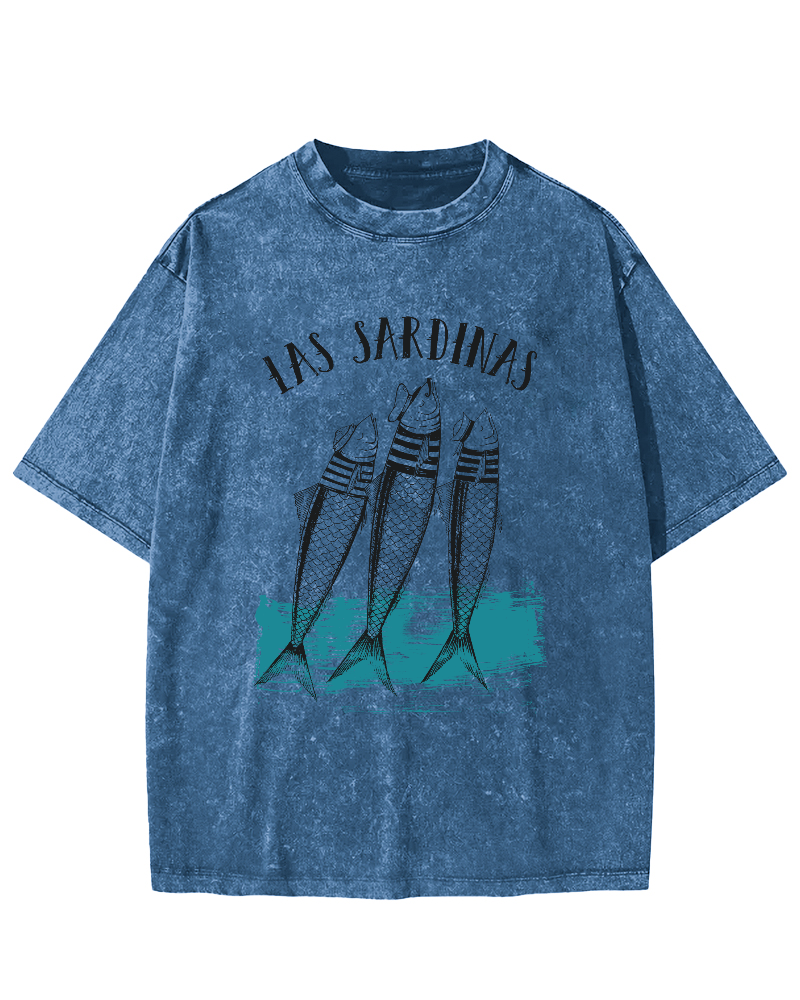 Las Sardinas Vintage Washed T-shirt