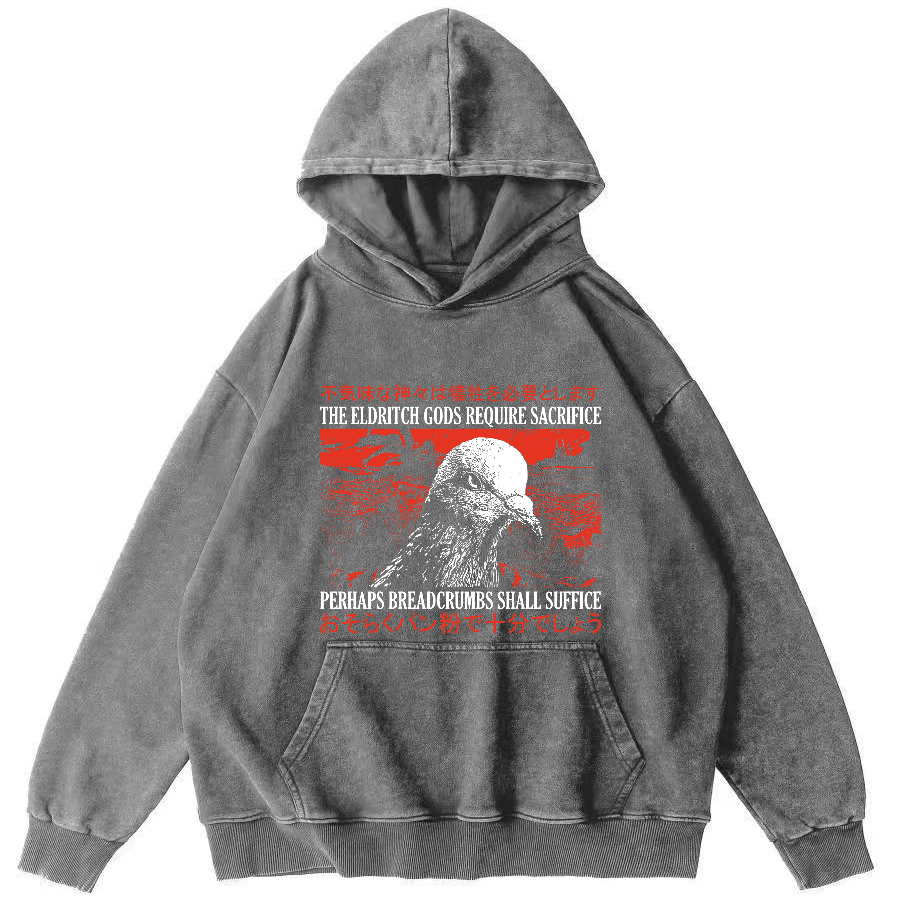 Vintage Dove Japanese Washed Hoodie-Zazasy