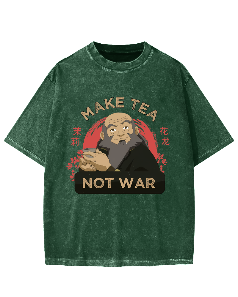 Make Tea not War Vintage Washed T-shirt