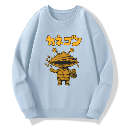 Coin Monster Kanegon Cotton Pullover Sweatshirt
