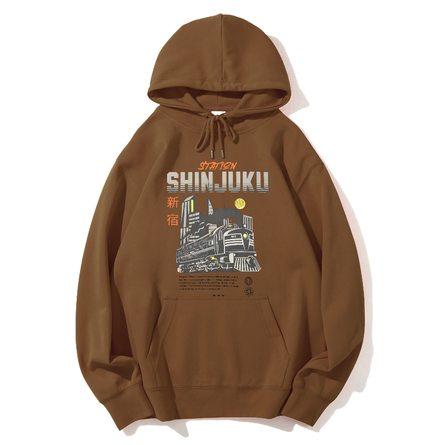 Shinjuku, Tokyo Cotton Hooded Sweatshirt