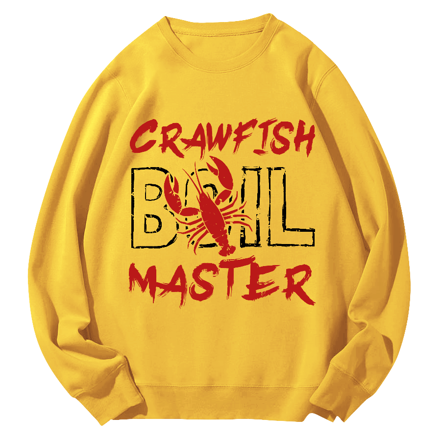 Crawfish Master Japanese Round Neck Sweatshirt-Zazasy