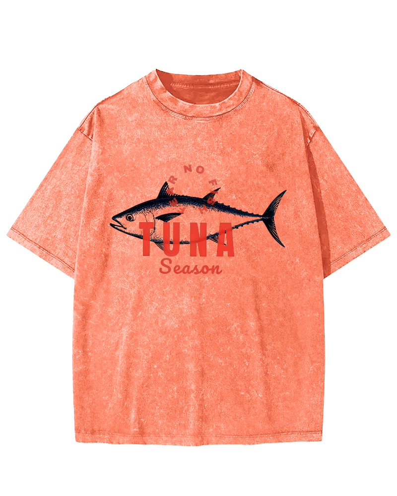 Tunas Vintage Washed T-shirt-Zazasy