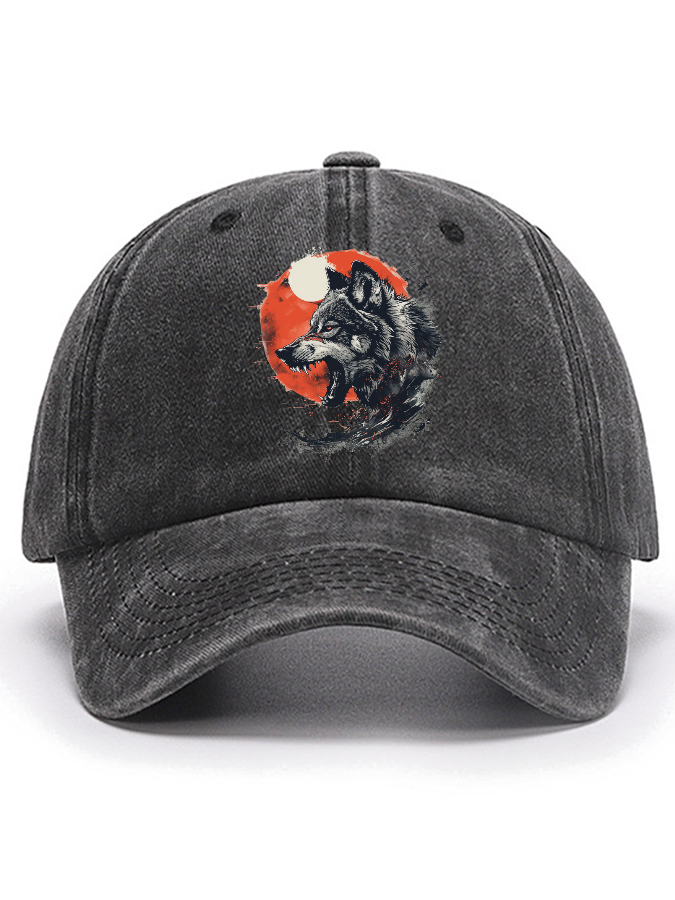 Wolf Moon Cotton Hat-Zazasy