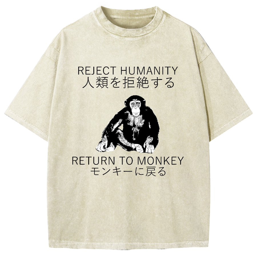 Reject Humanity Return To Monkey Vintage Washed T-shirt
