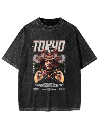 Tokyo Samurai Vintage Washed T-shirt