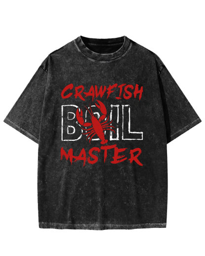 Crawfish Master Japanese Vintage Washed T-shirt-Zazasy